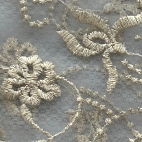 ANTHROPOLOGIE MOULINETTE SOEURS SHEER BLOUSE WITH BEADED COLLAR SIZE MED NWT - Picture 13 of 16